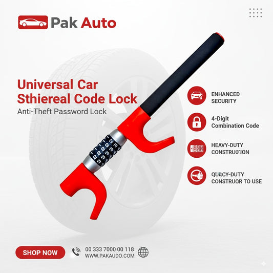 Universal Car Steering Wheel Code Lock Anti Theft Password Lock